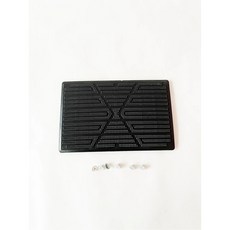 범용 자동차 바닥 패드 미끄럼 방지 페달 매트 인테리어 액세서리 발 뒤꿈치 커버 블랙 PVC, black