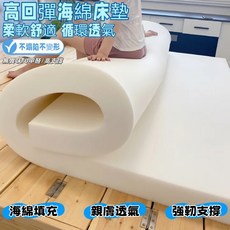 高回彈海綿床墊 柔軟舒適 循環透氣 不塌陷變形 無異味 0甲醛 高支撐