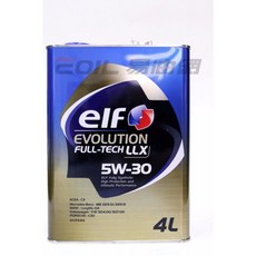 【易油網】ELF EVOLUTION LLX 5W30 全合成機油 日本鐵罐, 1個