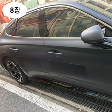 [제이스샷] 떼엇다붙혓다 자동차 문콕방지 고무자석 시트판, 8개, 블랙