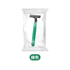 拋棄式刮鬍刀 獨立包裝 雙層刀片 乾淨衛生 方便攜帶, 1個, 獨立包裝 滑順不傷肌膚 綠色款