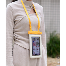 방수팩 힙색 방수가방 방수 가방 넉넉한 방수 가방 해변 가방 휴대폰 및 열쇠용 방수 가팡, 1개, 노란색