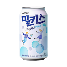 밀키스 탄산음료, 340ml, 6개
