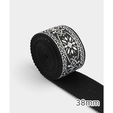 퀼트스타 썬플라워 가방끈 38mm_블랙, 1개, 블랙