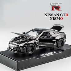 MINIAUTO 日產 GTR R35 1:32 合金模型車, 黑色, 1個