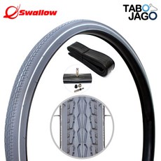 타보자고 22인치 휠체어 타이어 튜브포함 22x1-3/8 (37-501) 22*1-3/8, 1개
