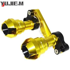 프론트 포크 휠 폴 머플러 파이프 프레임 보호 프레임 슬라이더 충돌 방지 보호대 XMAX300 XMAX 300 액세서리, [01] Glod