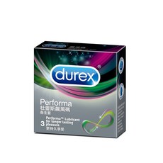 Durex 杜蕾斯 Performa 飆風碼衛生套 更持久享受, 1個, 1盒