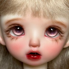 BJD 樹脂眼 娃娃眼珠 多色可選 手工製作 仿玻璃眼, 落櫻粉,14-8