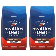 Nestle 네스프레소 시애틀스베스트 다크 로스트 그라운드 커피, 340g, 2개, 분쇄커피