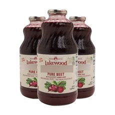 레이크우드 퓨어 비트 주스 비건 글루텐 프리, 3개, 946ml