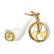 와인 거치대 빈티지 자전거, 1개, 골드화이트