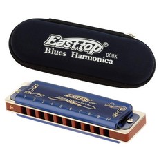 이스트탑 하모니카 T008K 디오토닉 C조 10홀 초보자용 블루스, 블루F톤