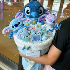 플로라323 인형꽃다발 생일꽃다발 학예회, 특대형 업그레이드 스티치