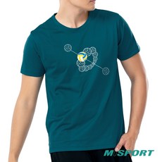 MISPORT運動迷 MIT專利呼吸設計排球T恤 - 分子排球 團結 (3色) - 機能排汗衣 吸濕透氣 台灣製, 水鴨綠,2XL
