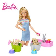 [마텔] 바비 반려동물 목욕시키기 세트 FXH11 랜덤, 1개, 단품