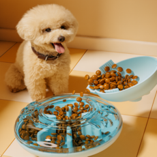 반려동물 급체 방지 노즈워크 간식 장난감 간식볼, 1개, 블루