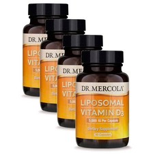 닥터머콜라 리포조말 비타민D3 5000IU 캡슐 Dr. Mercola Liposomal Vitamin D3, 90정, 4개