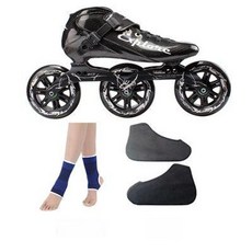 성인용 인라인 스케이트 롤러브레이드 고급 선수용 블랙 (35 사이즈), 1개, D. 블랙 3륜 세트 1