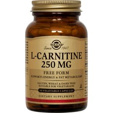 SOLGAR 左旋肉鹼素食膠囊 250mg, 90顆, 1罐