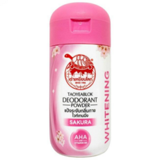 TAOYEABLOK Body Powder Pink Sukura Whitening 타오예아블록 바디 파우더 핑크 사쿠라 화이트닝 22g., 1개, 22g