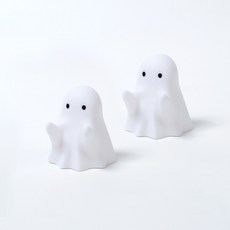 Craft Buddy 고스트 펜홀더 데스크 인테리어 소품 귀여운 만능 거치대, 1세트, 화이트 2개입