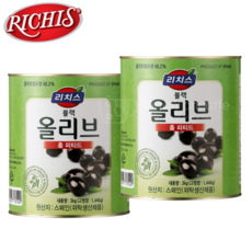 리치스 블랙 올리브 홀 피티드(대), 3kg, 2개
