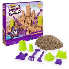 Kinetic Sand 動力沙 海灘沙堡遊玩組，安全無毒，培養創造力，多種模具，室內玩沙, 1個