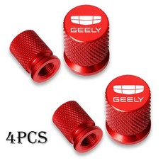 4pcs 자동차 휠 타이어 밸브 캡 스템 커버 Airdust 방수 Geely Atlas Coolray Emgrand EC7 EC8 X7 EX7 CK2, Geely-2