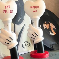 마린데어 응원봉거치대 보관함 아크릴 세트 아이돌, 1단, 미키 장갑 1개