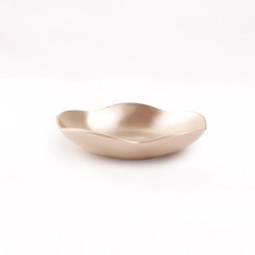 유기 꽃 접시 1p 놋그릇방짜유기방짜접시볼원형접시타원접시녹그릇웰빙그릇, 상세 설명 참조, 1개