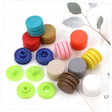 의류부자재 DIY옷 단추만들기 조립 똑딱이단추 14컬러, 1개, 이지단추세트50개(브라운)