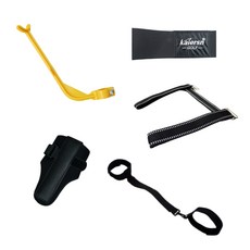 高爾夫揮桿練習器五件組，姿勢矯正輔助工具，提升擊球技巧，室內外皆適用, 高爾夫練習器, 1套