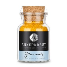 앵커크라우트 레몬 소금 160g 코르크 잔 과일 향이 나는 신선한 소금 로스팅 그릴 요리에 맛있는 맛