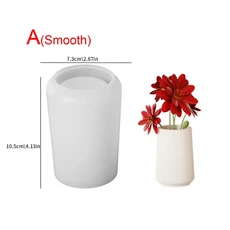 노르딕 화병 콘크리트 시멘트 석고 주조 몰드 DIY 에폭시 레진 화분 펜 홀더 실리콘 몰드 건조 꽃 화병 점, 02 A