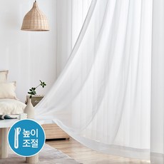 사라하우스 2배 나비주름 퓨어쉬폰 차르르 커튼