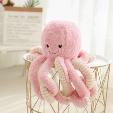 애착인형 문어인형 봉제 바다 생물 선물, 40cm, A. 핑크 문어