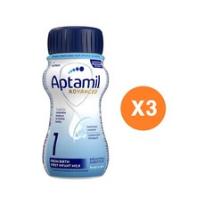 압타밀 액상분유 어드밴스 1단계 (0-6개월) 200ml 3개 (유통기한 2026.6.21)