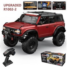 오프로드 몬스터 4WD 산악 RC카 4륜 대형 무선 원격 4wd 입문용 rc카 선물, 업그레이드 레드