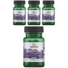 Swanson 斯旺森 硒複合膠囊 200mcg, 90顆, 4罐