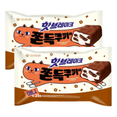 오리온 핫브레이크 쫀득쿠키바 미니, 2개, 352g