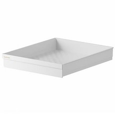 blitopia 키친 무타공 접착식 다용도 슬라이딩 선반, 1개, 흰색