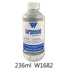 WEBER 油畫稀釋液 低揮發性 無刺激氣味 畫筆清潔液 提升光澤度, 1個, 236ml- W1682