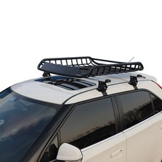 전차종 루프바스켓 루프랙 짐받이 캐리어 레이 캐스퍼 모닝 스파크 티볼리 짐받이, 나사 내장, 1.4m [스페셜 크로스바] 네트 포켓, 1개