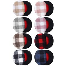 Geyoga 8쌍 밴드리스 이어머프 이어 커버 여성용 플리스 두꺼운 겨울 워머 추운 날씨 야외 활동용