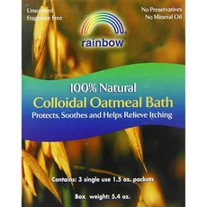 Rainbow Research 콜로이달 오트밀 배스, 42.5g, 3개입