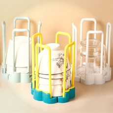 한스밀 식기 건조 접시 냄비 뚜껑 수납 정리대 서랍내부정리, 민트