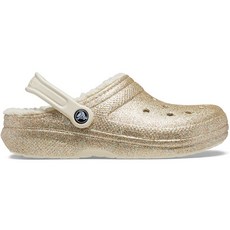 Crocs Classic Glitter Lined Clog Multi Gold (205842_93S), M4W6, 多金