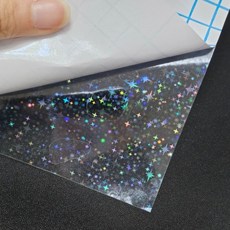 [1+1] 실속 고급 A4 폴꾸 포카 꾸미기 홀로그램 투명 시트지 반짝이 생활 감성 선물 추천