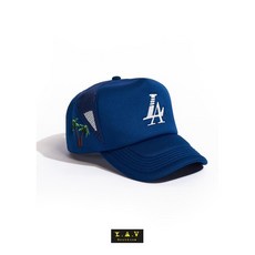 YAV 美國 Reference 授權 LA Paradise 側邊刺繡卡車帽，透氣舒適，遮陽防曬，經典卡車司機帽設計, 1個